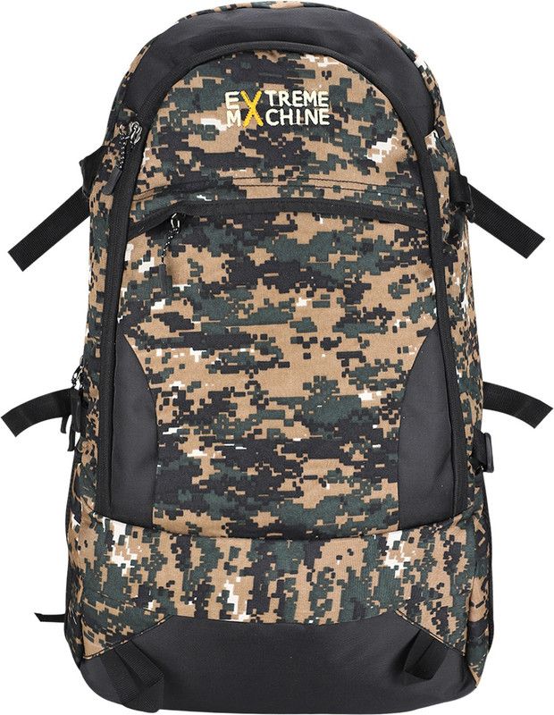 Large 44 L Backpack Cobra Print Travel / Tracking Backpack for Men Women  (Khaki)