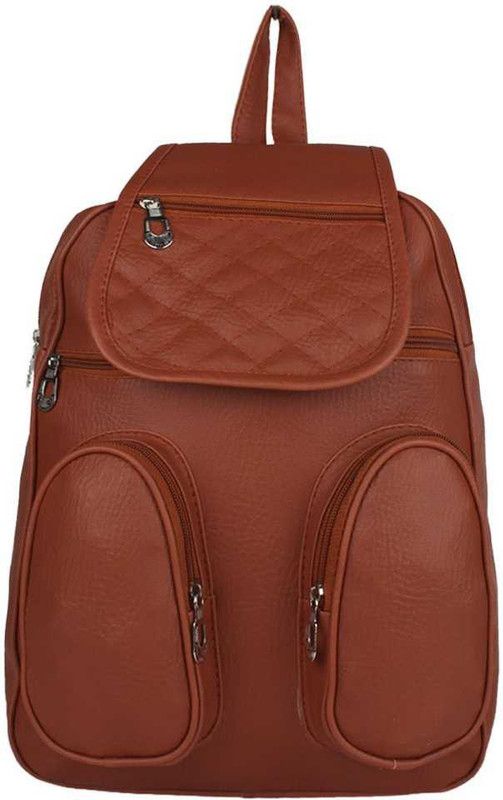 Collage & School Backpack Brown for Girls 5 L Backpack  (Brown)