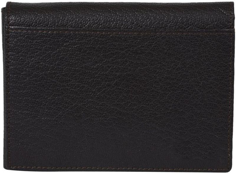 Men Formal Black Genuine Leather Wallet - Mini  (14 Card Slots)
