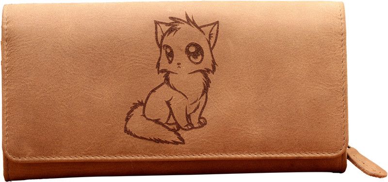 Women Casual Grey Genuine Leather Wallet - Regular Size  (16 Card Slots)