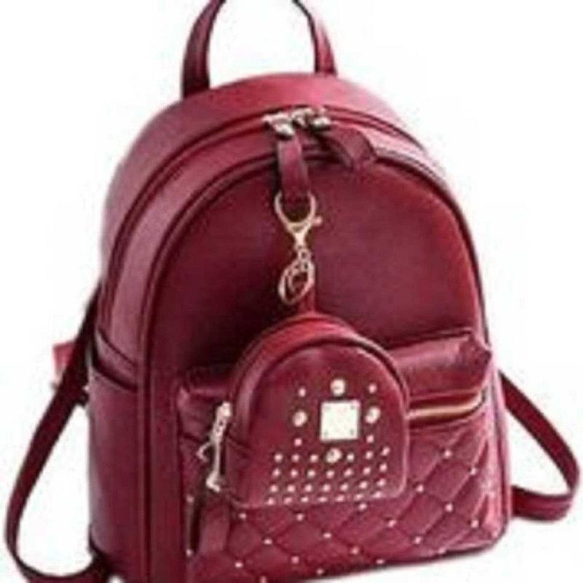 Small 5 L Backpack STYLISH BACKPACK FOR WOMEN  (Maroon)