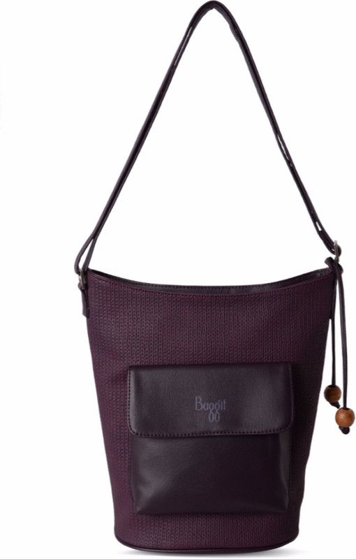 Women Purple, Black Tote - Regular Size