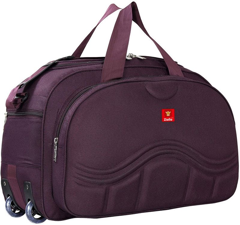 40 L Strolley Duffel Bag super premium heavy polyester lightweight luggage bag Duffel With Wheels (Strolley)