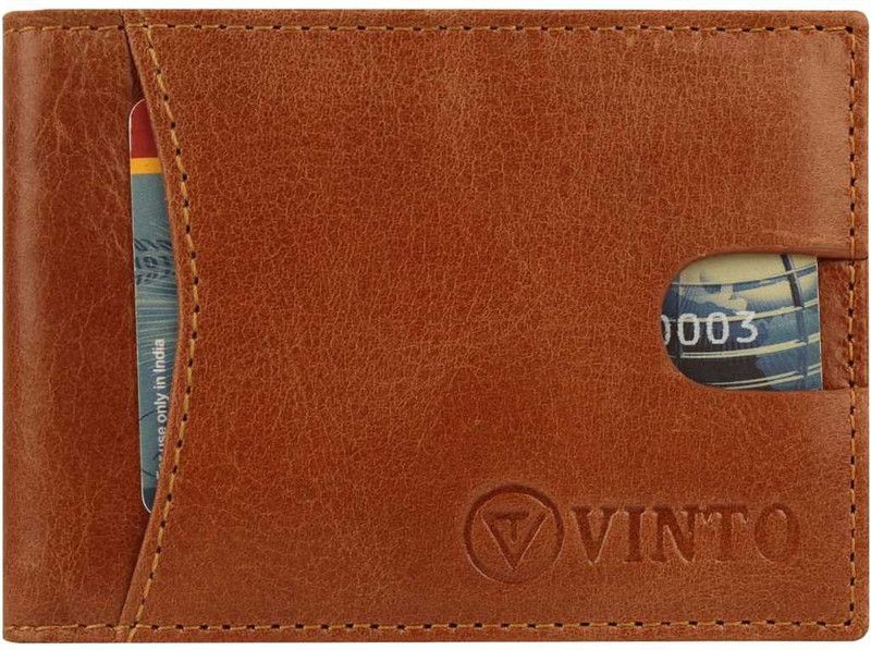 Men Evening/Party, Travel, Casual, Formal Tan, Brown Genuine Leather RFID Wallet - Mini  (8 Card Slots)