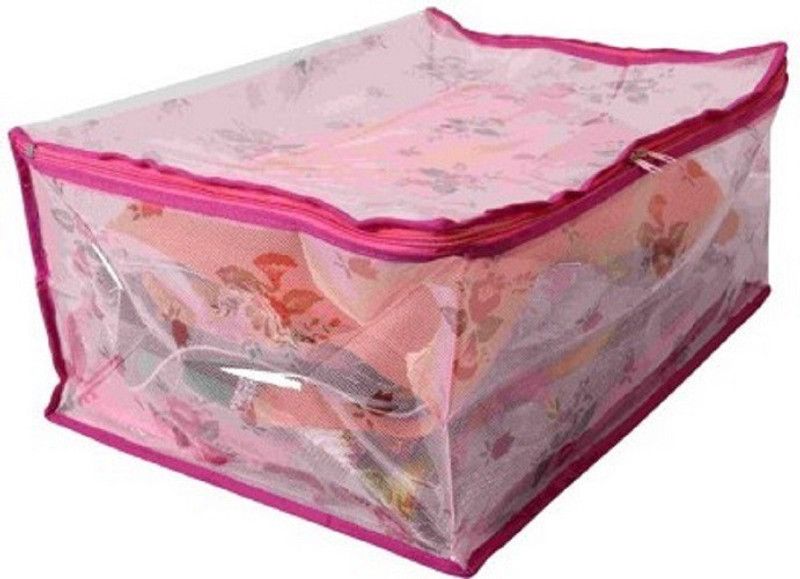 MOTHERLAND Designer Printed Saree Cover MLDSC  (Pink)