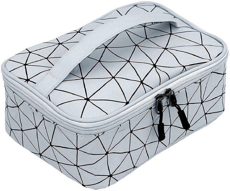 Girls Silver Cosmetic Bag