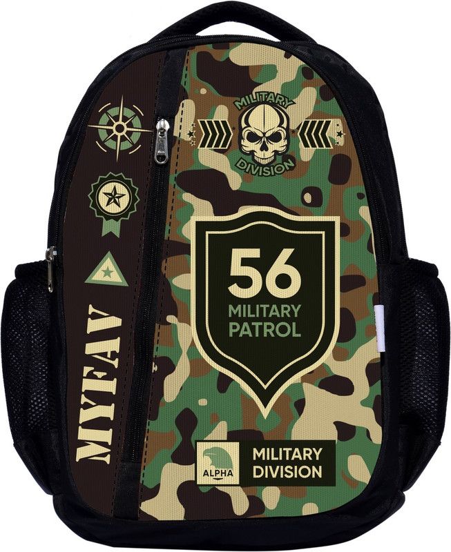 Camouflage Laptop Backpack For Men Women / School Bag for Boys Girls 35 L No Laptop Backpack  (Green)