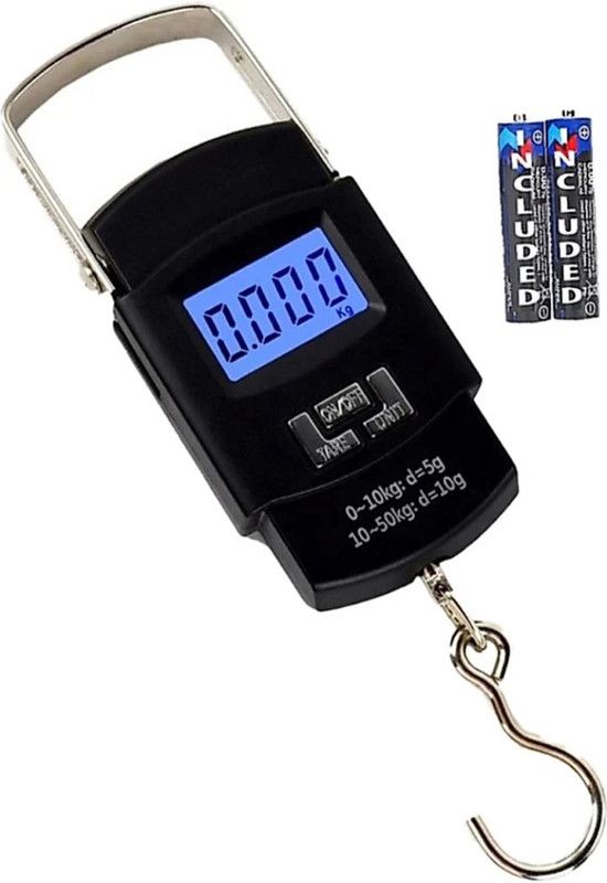 paliwalcreation •	Hook Type Digital Luggage Weight Machine10kg - 50Kg With 3M DOUBLE SIDED TAPE Weighing Scale  (Multicolor)