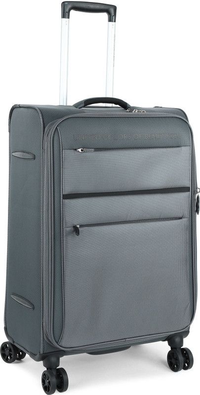 Medium Check-in Suitcase (66 cm) - Soft Luggage Strolly - Green