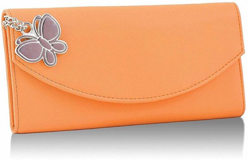 Casual Orange Clutch - Regular Size