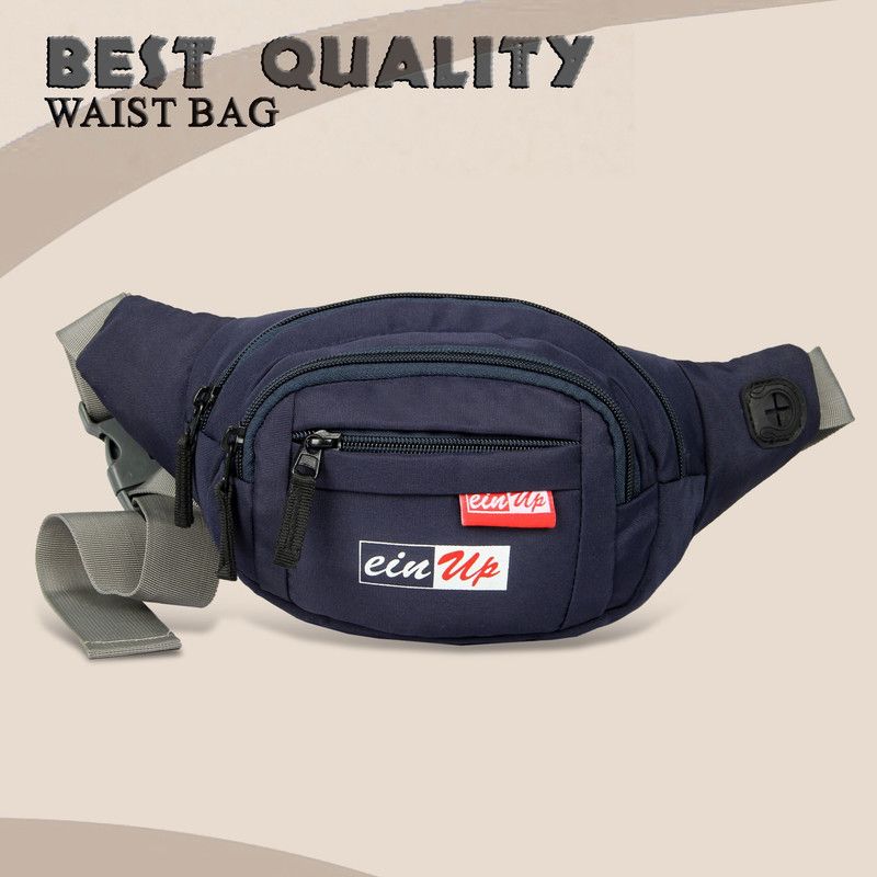 einup fluffy navy blue waist bag fluffy navy blue waist bag waist bag Fanny Pack for Travel Bags Hiking Trekking  (Blue)