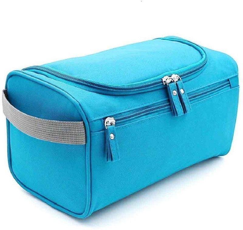 Styleys Hanging Fabric Travel Toiletry Bag Organizer and Dopp Kit storage Bag (Sky Blue) Travel Toiletry Kit  (Multicolor)