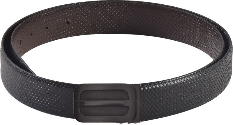 Men Party Black, Brown Genuine Leather Reversible Belt
