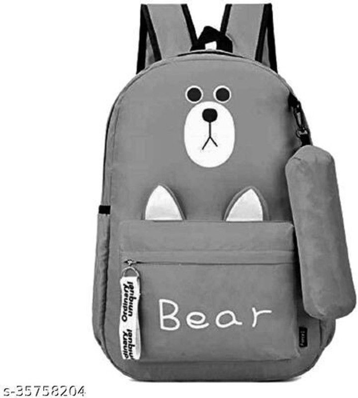 Grear Trending and Stylish Casual Backpack for Girls 20 L Backpack  (Black)