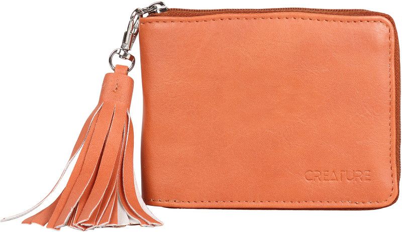 Women Casual Tan Artificial Leather Wallet - Regular Size  (3 Card Slots)