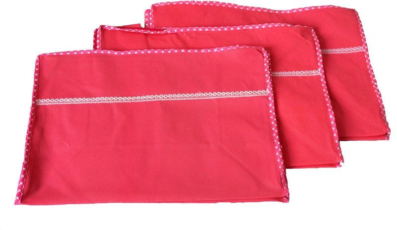 Prem Industries Saree Cover/ Lahenga Cover/ Wardrobe Organiser / Regular Clothes Bag Saree Cover/ Lahenga Cover/ Wardrobe Organiser / Regular Clothes Bag SK193  (Pink)