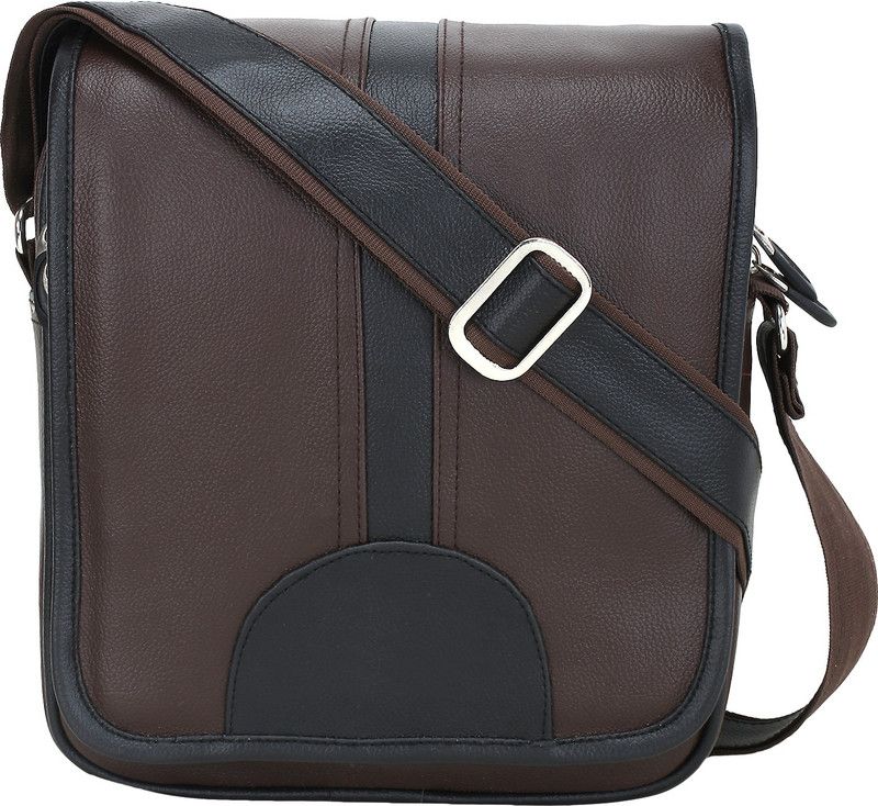 Brown, Black Men & Women Sling Bag - Extra Large