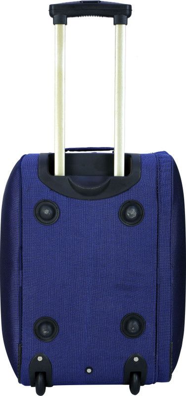 Small Check-in Suitcase (22 inch) - SOFT BODY SET OF 1 DUFFEL TROLLEY BAG - Blue