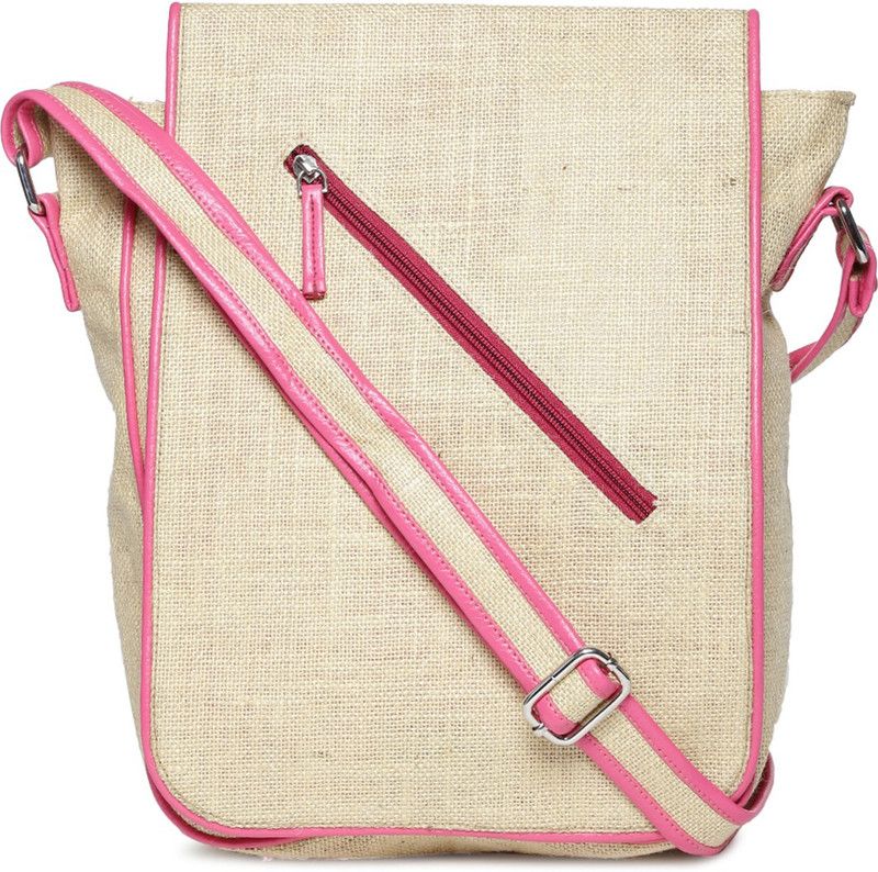 Beige Men & Women Sling Bag - Extra Large