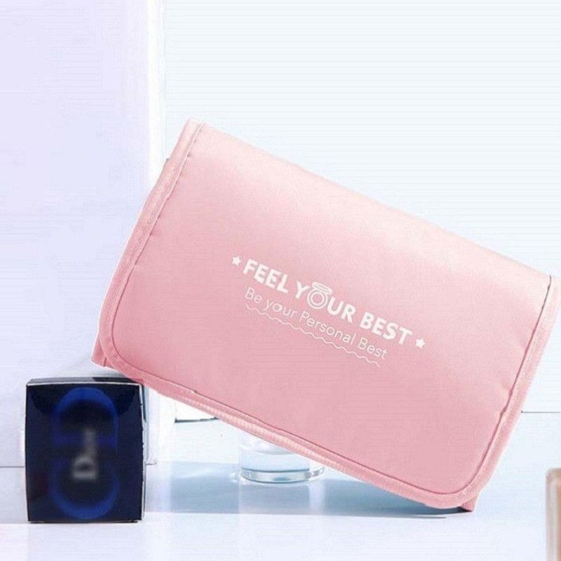 ELITEHOME Multi-functional Hanging Large Cosmetic Makeup Travel Organizer Travel Toiletry Kit  (Pink)