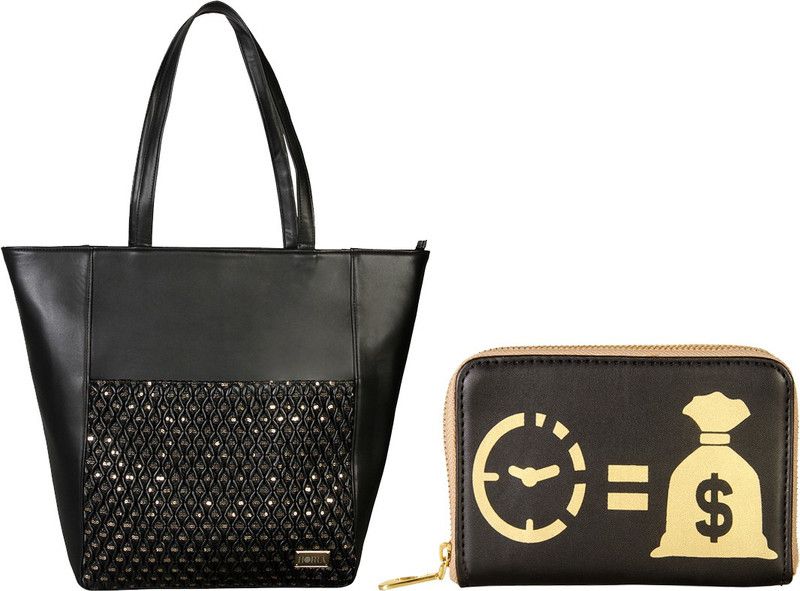 Women Black Messenger Bag - Extra Spacious  (Pack of: 2)