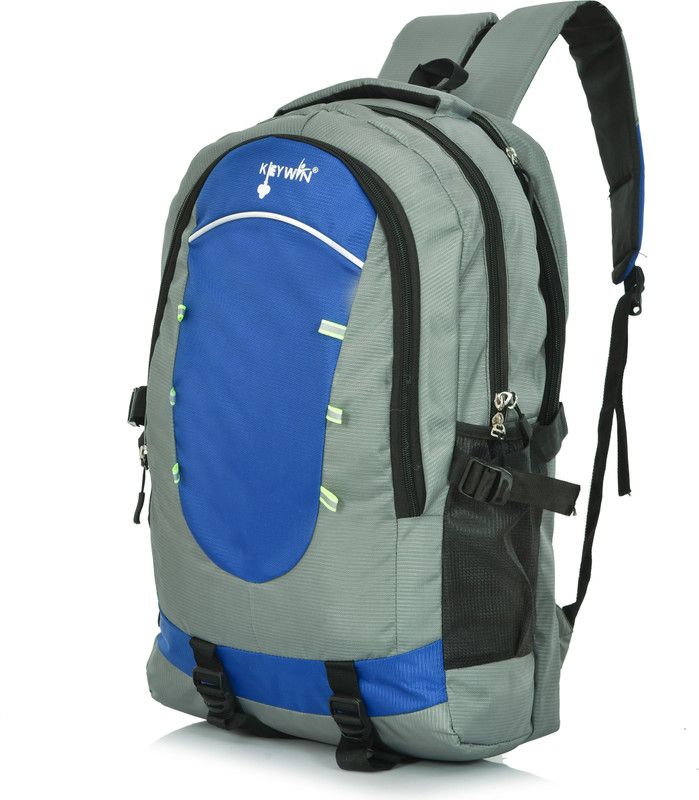 Latest And Stylish Bacpack For School And collage 50 L No Backpack  (Grey, Blue)