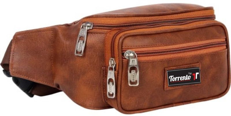 TORRENTO Flipkart Top Trending Selling Waist Bag Artificial leather Pouch Outdoor Casual Sports Pockets Cycling Hiking Camping Workout Pouch waist bags waist bag  (Brown)