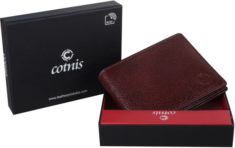 Boys Formal, Casual, Travel Brown Genuine Leather RFID Wallet  (8 Card Slots)