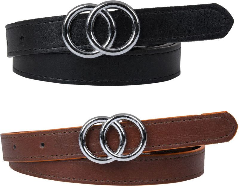Women Casual Black, Brown Synthetic Belt