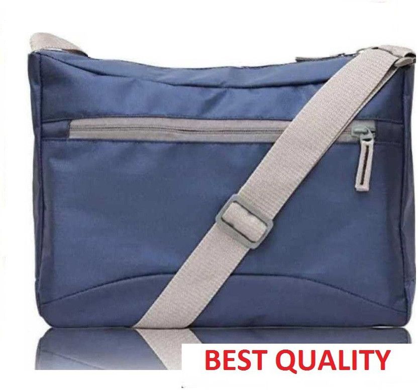 Blue Men Hand-held Bag - Medium