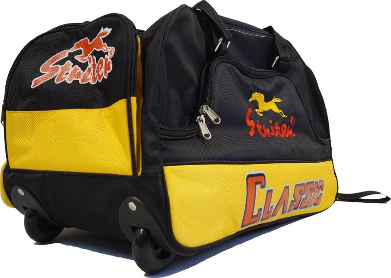 Travel Duffel Duffle Duff Baguggage Bag With Rolling Wheels-Large Yellow Small Travel Bag - Large  (Yellow)