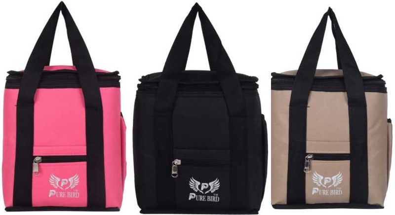 Garena Stylish and tuff Black tiffin bag Waterproof Lunch Bag  (Black, 6 L)