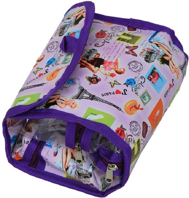 KUBER INDUSTRIES Toiletry/Jewelery Bag Cosmetic Bag Travel Toiletry Kit  (Multicolor)
