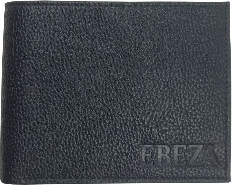 Men Casual Black Genuine Leather Wallet - Mini  (3 Card Slots)