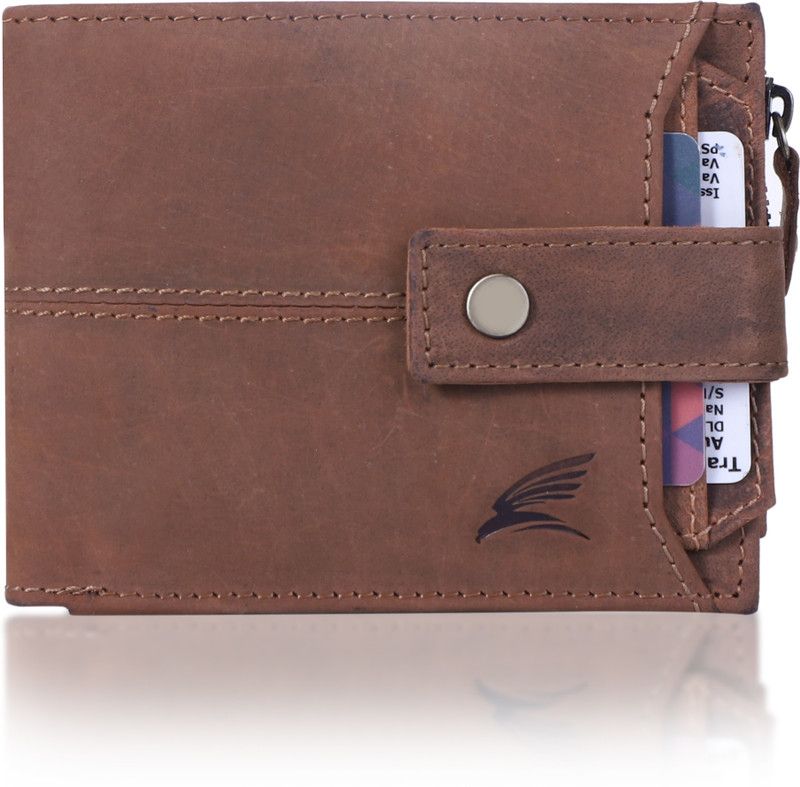 Men Casual, Evening/Party, Trendy, Formal Tan Genuine Leather RFID Wallet  (11 Card Slots)