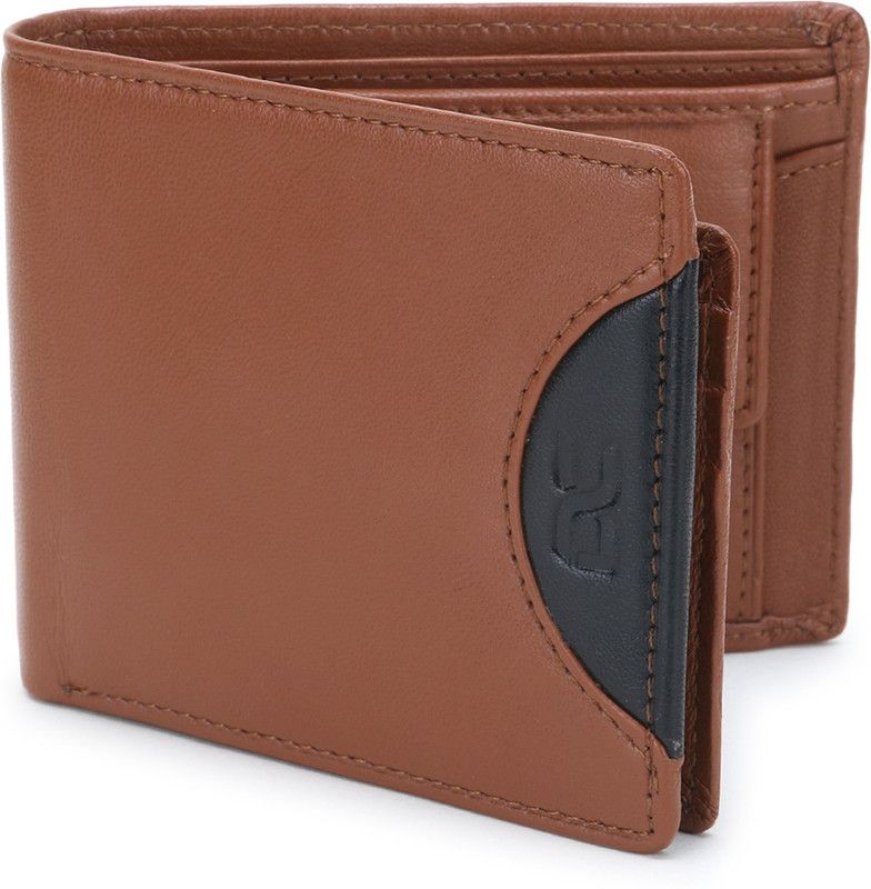 Men Formal, Casual Tan Genuine Leather Wallet - Regular Size  (6 Card Slots)