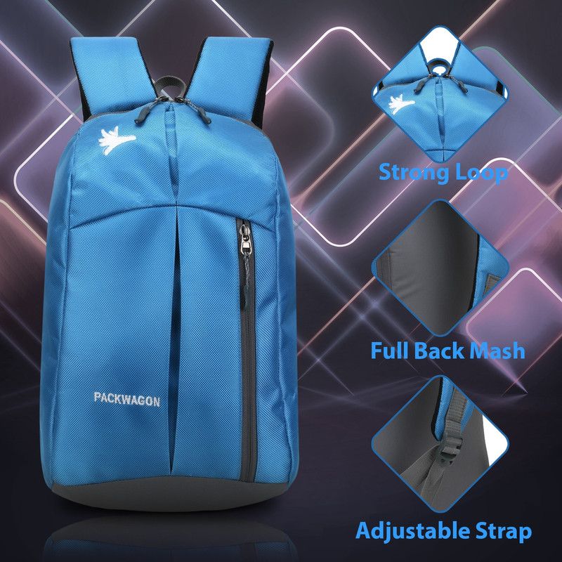 Unisex Small 15L Backpack Water Repellent Backpack 15 L No Backpack  (Blue)