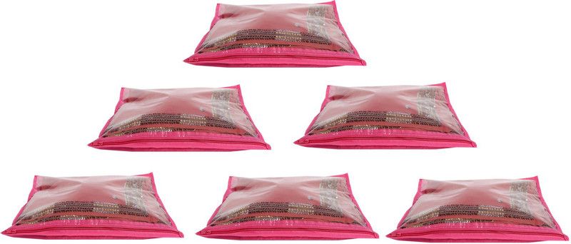 Bulbul saree cover singlepink6 singlepink6  (Pink)