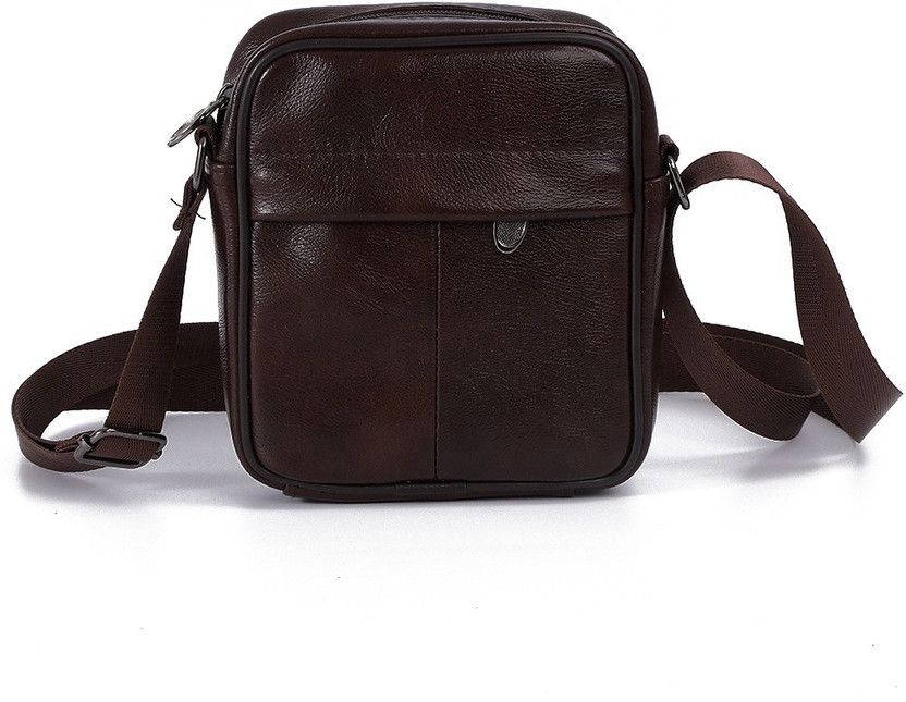 Brown Men & Women Sling Bag