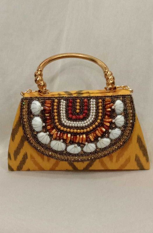 Yellow Women Clutch - Medium
