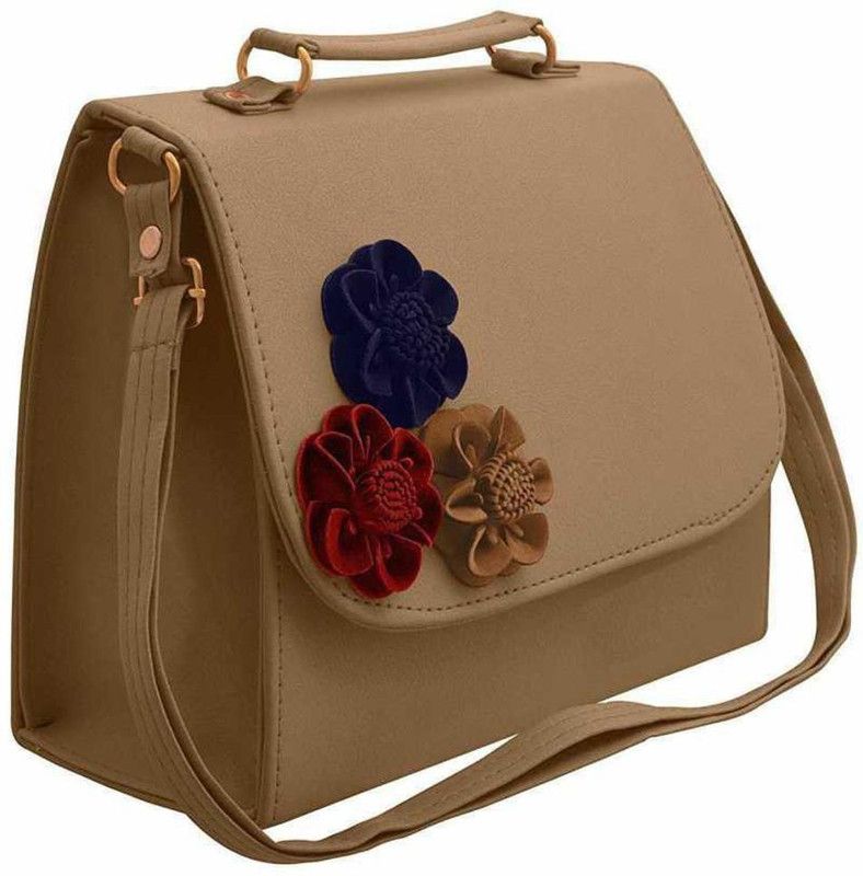 Tan Women Sling Bag - Extra Spacious