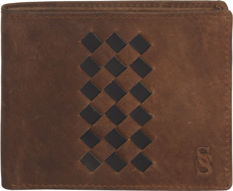 Men Tan Genuine Leather RFID Wallet - Mini  (5 Card Slots)