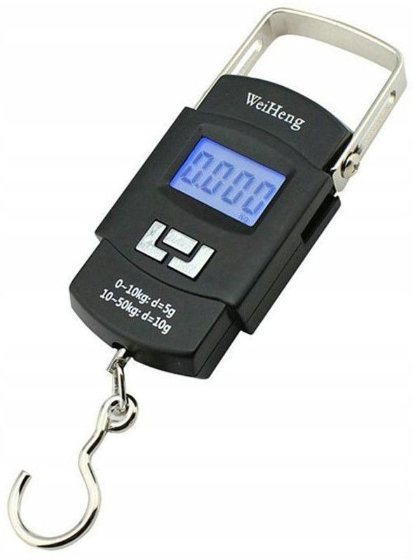 Rixim Electronic Portable Fishing Hook Type Digital LED Screen Luggage Weighing Scale, 50 kg/110 Lb Weighing Scale  (Multicolor)