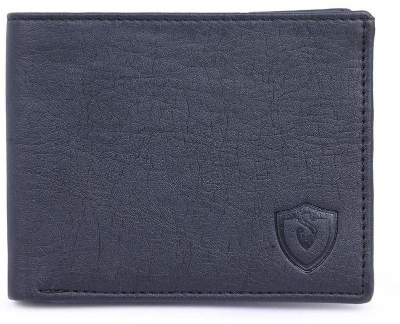 Men Casual Black Artificial Leather Wallet - Mini  (5 Card Slots)
