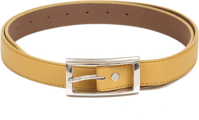 Women Casual Yellow Texas Leatherite Belt