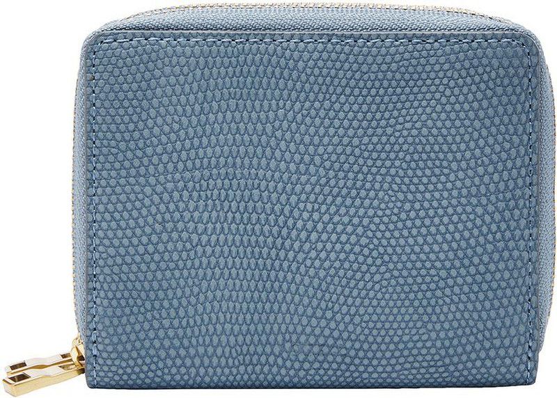 Women Blue Rubber Wallet - Mini  (3 Card Slots)