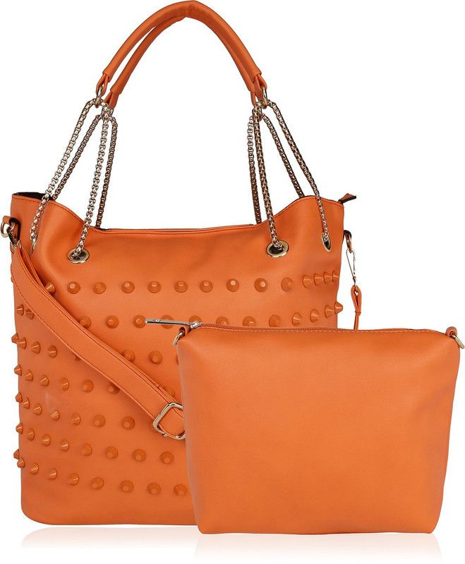 Women Orange Shoulder Bag - Regular Size  (Pack of: 2)