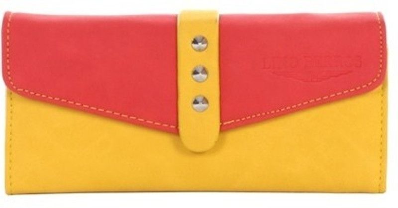 Casual Red, Yellow Clutch - Regular Size