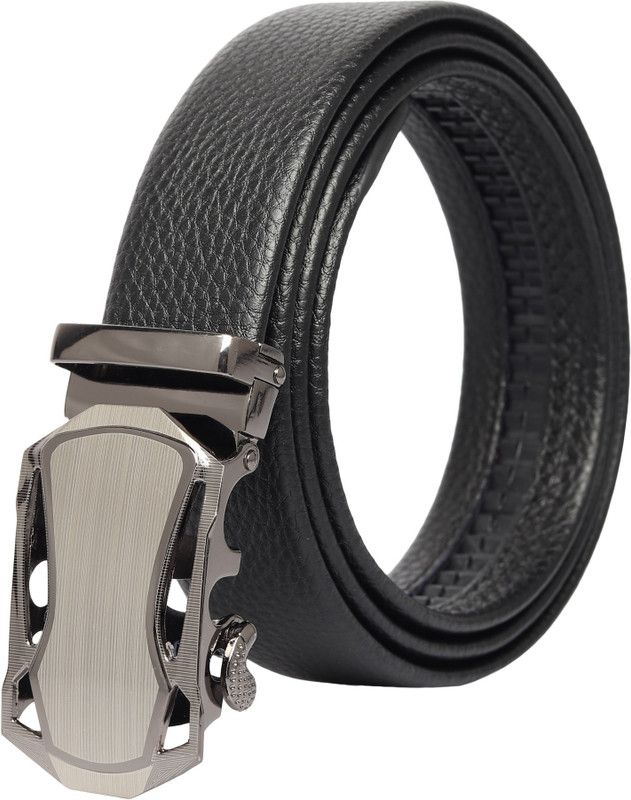 Men Formal, Casual, Party Black Texas Leatherite Belt