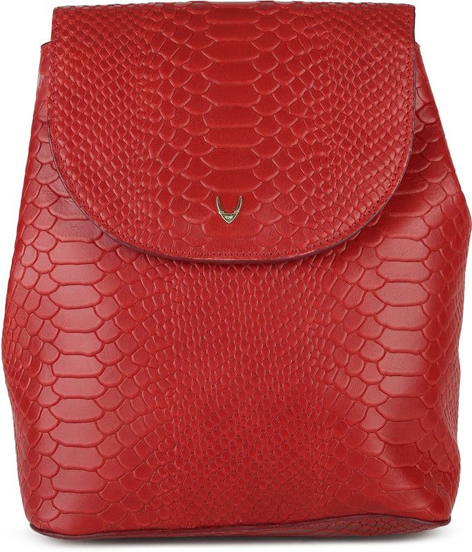 Small 3 L Backpack MEKONG 01-SNAKE MEL RANCH CANVAS-MARSALA RED  (Maroon)